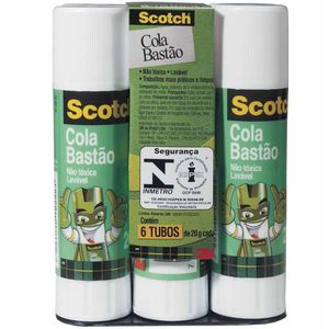 Cola Bastão 20 Gramas Scotch 6872 3m - 6UN