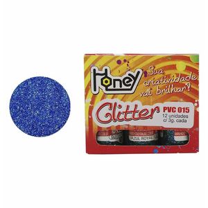 Glitter com 3g Azul Royal 102 Honey - 12UN