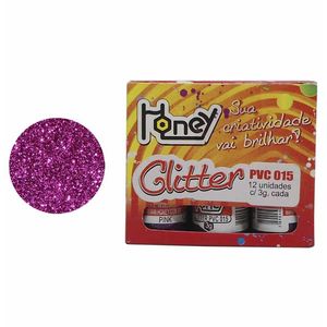 Glitter com 3g Pink 110 Honey - 12UN