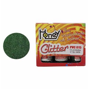 Gliter com 03Gr Verde Bandeira Honey - 12UN