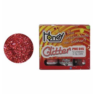 Glitter com 3g Vermelho 118 Honey - 12UN