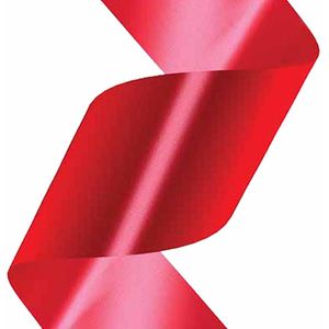 Fita para Presente Lisa 30mm x 50m Vermelho 0010 Emfesta - RL