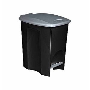 Lixeira Plástica 50 Litros Ecoblack com Pedal 3497 Plasutil - UN