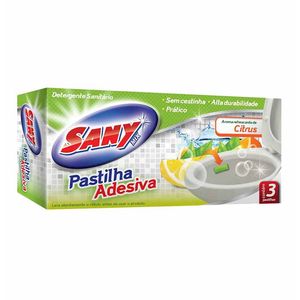 Pastilha Adesiva Sanitaria Citrus / 3Un / Sany