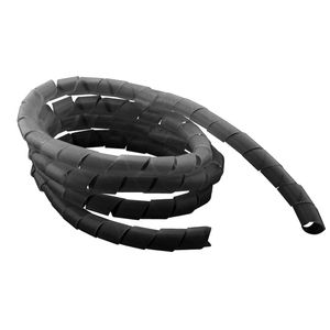 Organizador de Fios e Cabos Espiral 20mm 1,5m Preto 0032 Force line - UN