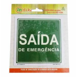 Adesivo Sinalizador Saída de Emergência 2019 Indika - UN