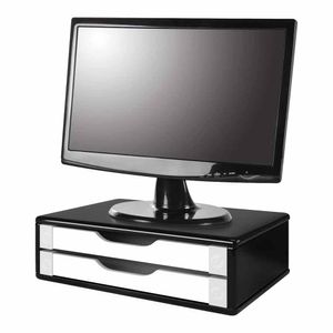 Suporte de Mesa para Monitor com 2 Gavetas Branco 3348 Souza - UN