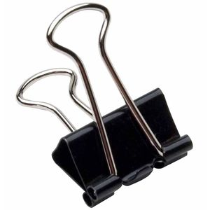 Prendedor Papéis Preto 41mm 4124 Brw - 24UN