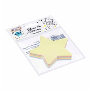 Bloco Adesivo 70x70mm Estrela Pastel 0003 Brw - 1UN