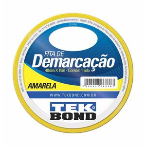 Fita Demarcação Solo 48mmx15m Amarela 8200 Tek bond - RL