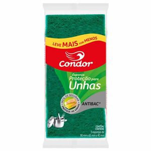 Esponja Multiuso Limp. Prot. Unhas 1554 / 3Un / Condor