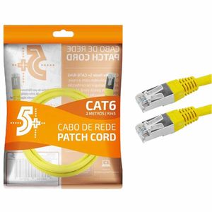 Cabo de Rede RJ45 2 Metros Amarelo CAT6 1088 5+ - UN