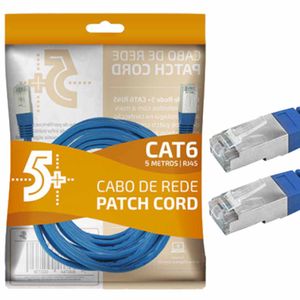 Cabo Rede RJ45 CAT6 (5m) Azul 9901 5+ - UN