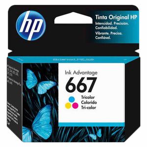 Cartucho HP 2ml Color (667) 3YM78AL Hp - UN