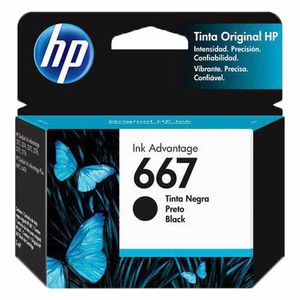 Cartucho HP 2,0ml Preto (667) 3YM79AL Hp - UN