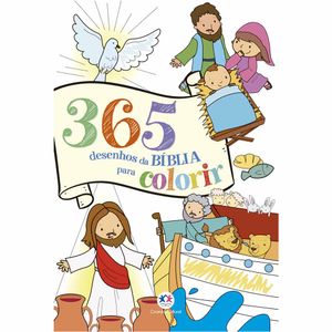 Livro Infantil 365 desenhos Bíblia para Colorir 1990 Ciranda cultural - UN