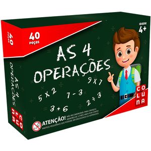 Jogo educativo As 4 Operações 904 Coluna - 54PCS