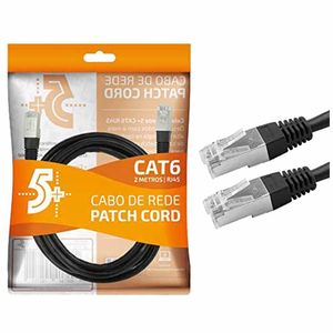 Cabo Rede Rj45 Cat6 (2M) Preto 018-1086 5+ - UN