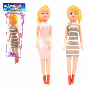 Boneca Plástica com Vestido Estampado 6272 Cim - UN