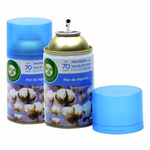 Desodorizador de Ar Wick Flor de Algodao Refil 250ml / 2Un / Bom Ar