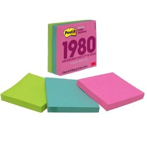 Bloco Adesivo Post-It 76x76 Anos 1980 90 Folhas 5286 3m - 3BL