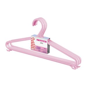Cabide Plástico Infantil Rosa PR9107 Sanremo - 3UN