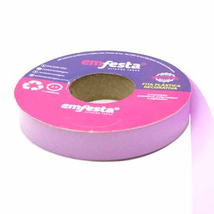 Fita para Presente Lisa 15mm x 50m Candy Lilás 0025 Emfesta - RL