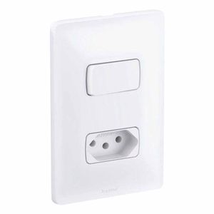 Interruptor Simples+Tomada 3P 10A 680112 Pial - UN