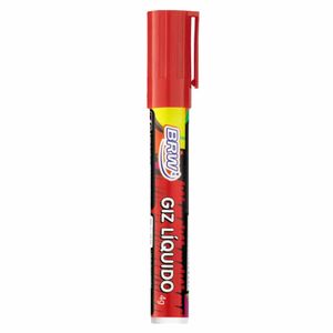 Giz Liquido para Quadro Negro Vermelho GZ0622 Brw - UN