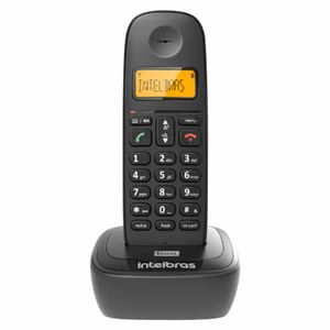 Ramal Telefone Sem Fio Dect 6.0 com Identificador Ts2511 Preto Intelbras - UN