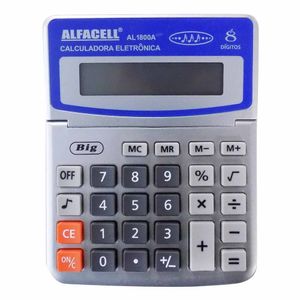 Calculadora Média 8 Digitos AL1800A Alfacell - UN