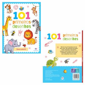 Livro Infantil 101 Primeiros Desenhos Ciranda cultural - UN