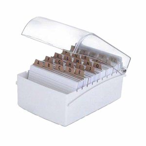 Fichário de Mesa 5x8 Plástico Branco 50013 Waleu - UN