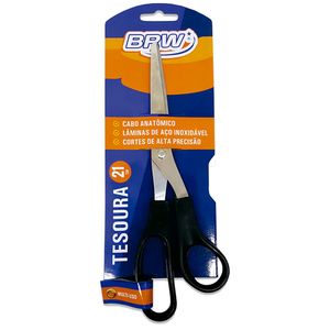 Tesoura Inox com Plástico 21cm 2101 Brw - UN