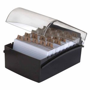 Fichario Mesa 5X8 Plastico Preto 50002 Waleu - UN