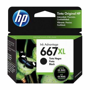Cartucho HP 8,5ml Preto (667XL) 3YM81AB Hp - UN