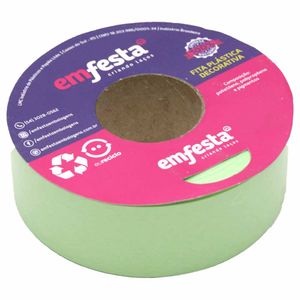 Fita Presente Lisa 30mmx50m Candy Mint 0027 Emfesta - RL