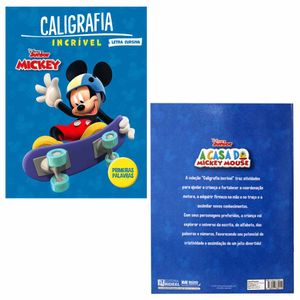 Livro Infantil de Caligrafia Incrível Mickey Palavras | UN | Bicho Esperto
