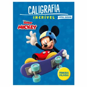 Livro Infantil de Caligrafia Incrível Mickey Palavras | UN | Bicho Esperto