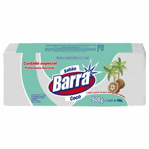 Sabão de Coco em Barra 100G 0006 Barra - 5UN