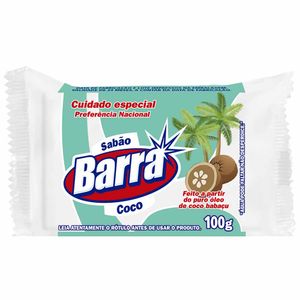 Sabão de Coco Barra 100 G Barra - UN