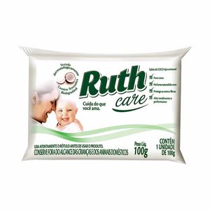 Sabão de Coco em Barra 90 g Ruth - UN