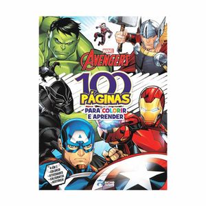 Livro infantil 100 Páginas para colorir Avengers | UN | BICHO ESP.