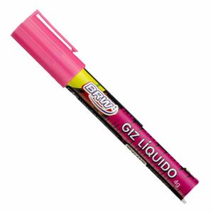 Giz Liquido para Quadro Negro Rosa Gz0612 Brw - UN