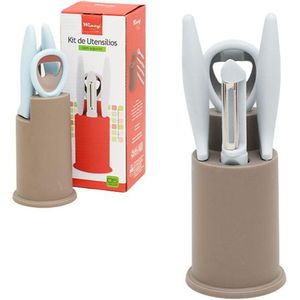 Conjunto Utensilios Cozinha com Suporte Cla08173 Wincy - CX 5PCS