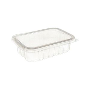 Pote Descartável Retangular 250ml com tampa 8302 Prafesta - 24UN
