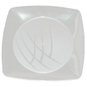 Prato Descartável 15cm Quadrado Cristal 8516 Prafesta - 10UN