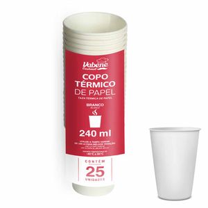Copo Papel 240 ml 3033 Vabene - 25UN