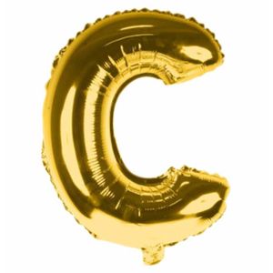 Balao Inflavel Letra Dourado "C" Solider - UN