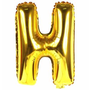 Balao Inflavel Letra Dourado "H" Solider - UN